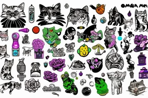 Omega mart meow wolf inspired tattoo tattoo idea