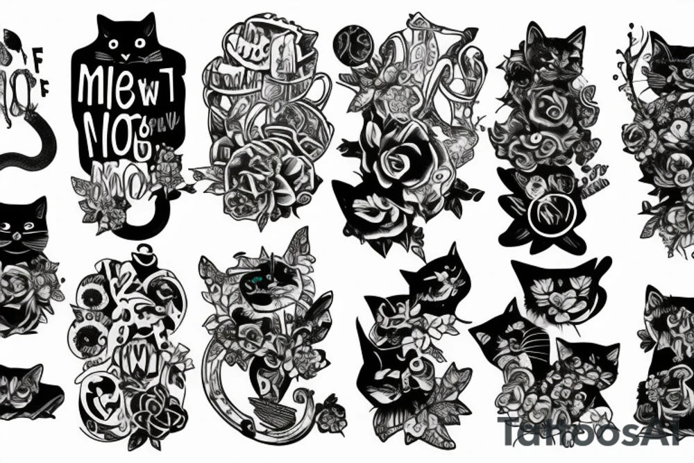 Meow wolf tattoo idea