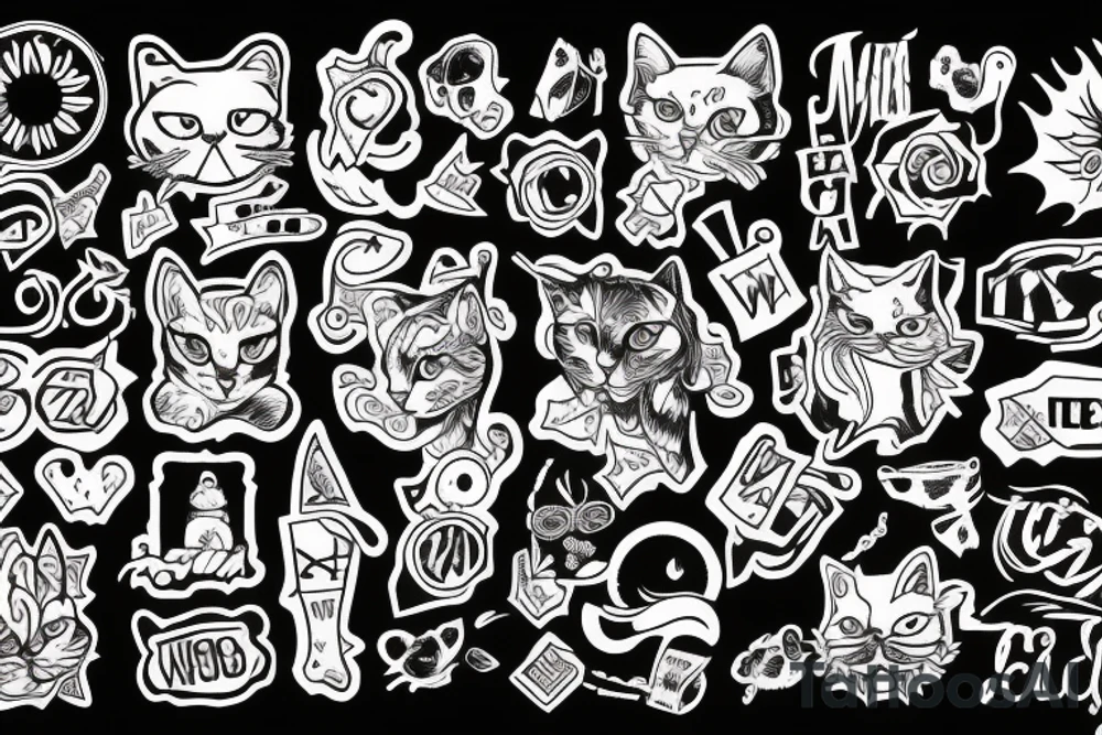 Meow wolf tattoo idea