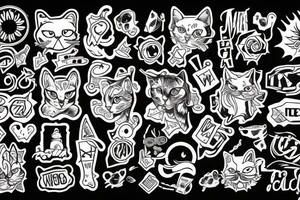 Meow wolf tattoo idea