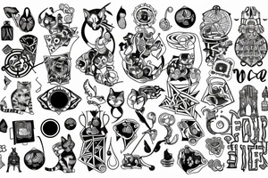 Meow wolf tattoo idea