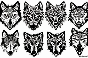 Wolf tattoo tattoo idea