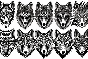 Wolf tattoo tattoo idea