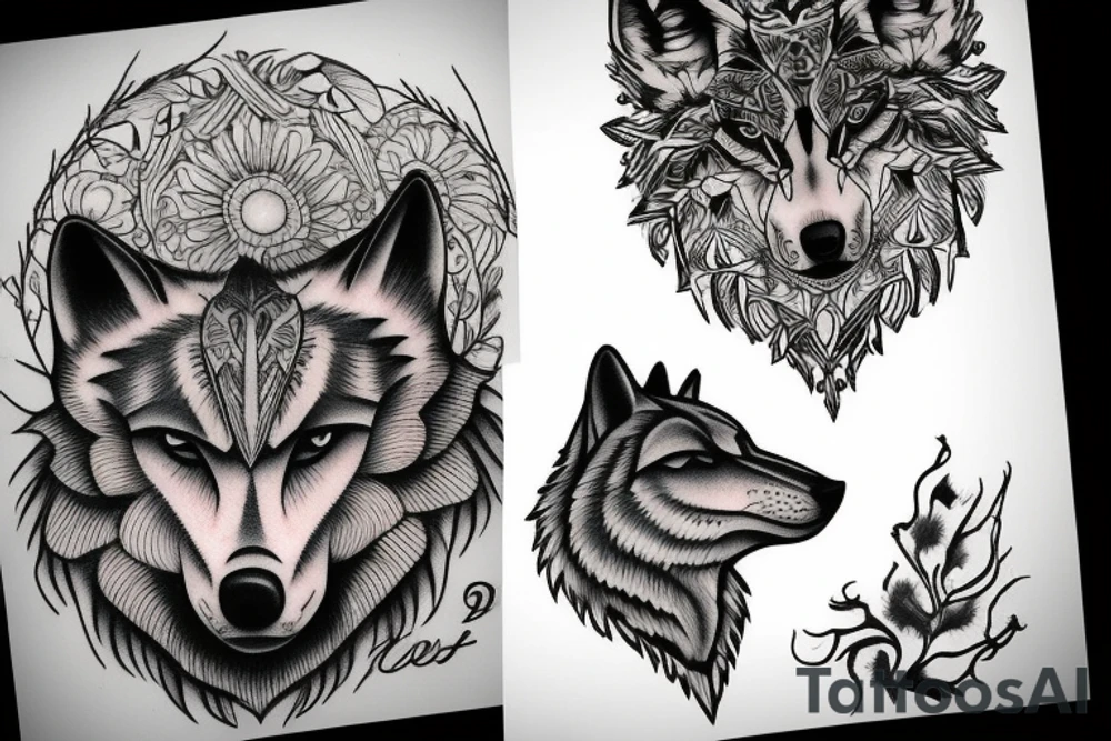 Wolf tattoo tattoo idea