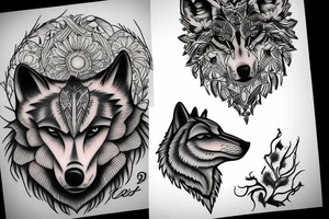 Wolf tattoo tattoo idea