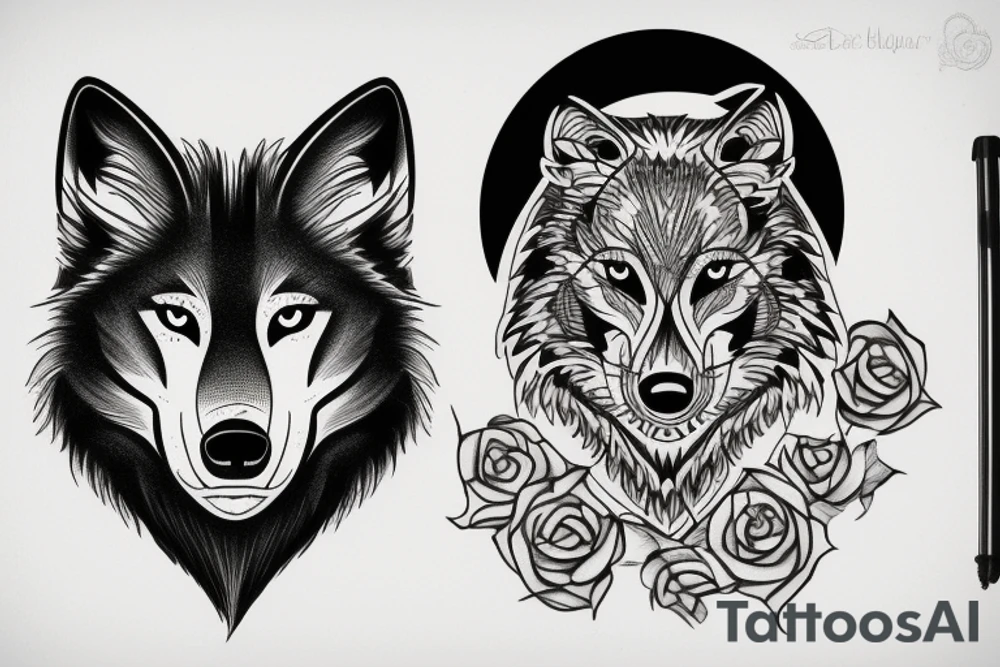Wolf tattoo tattoo idea