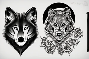Wolf tattoo tattoo idea