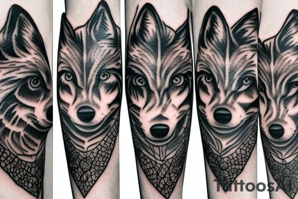 Wolf tattoo tattoo idea