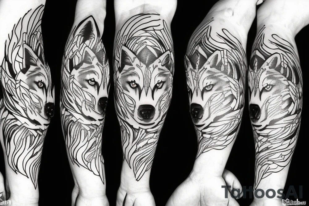 Wolf tattoo tattoo idea