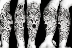 Wolf tattoo tattoo idea
