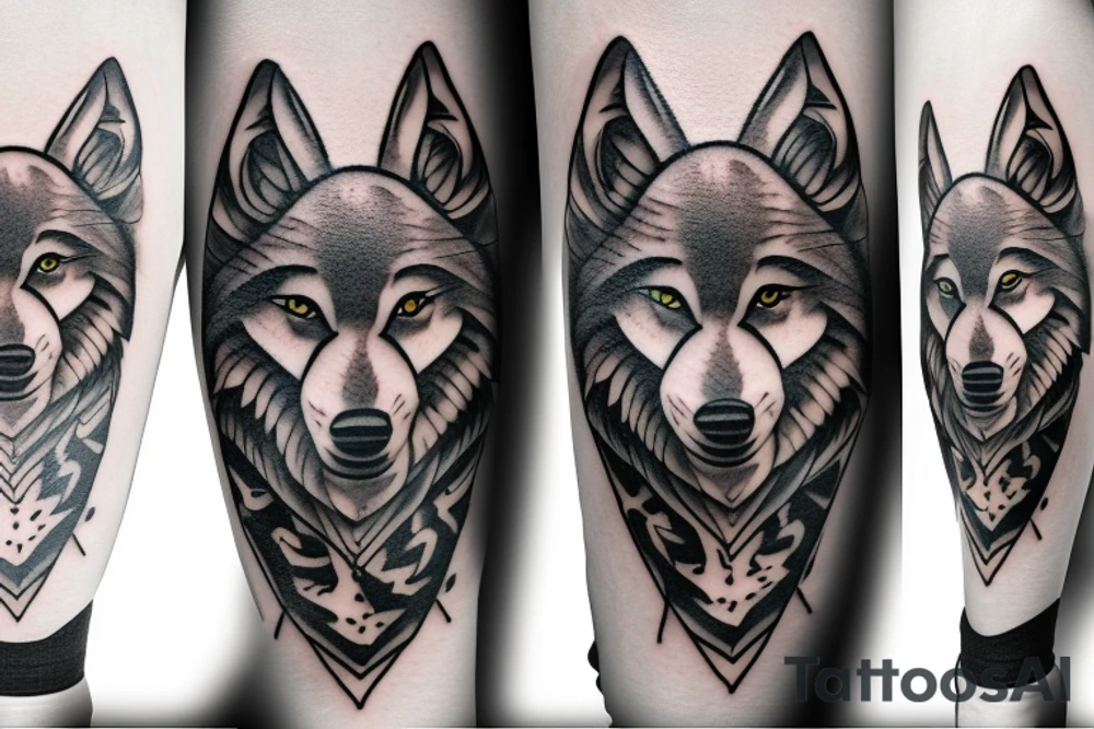 Wolf tattoo tattoo idea