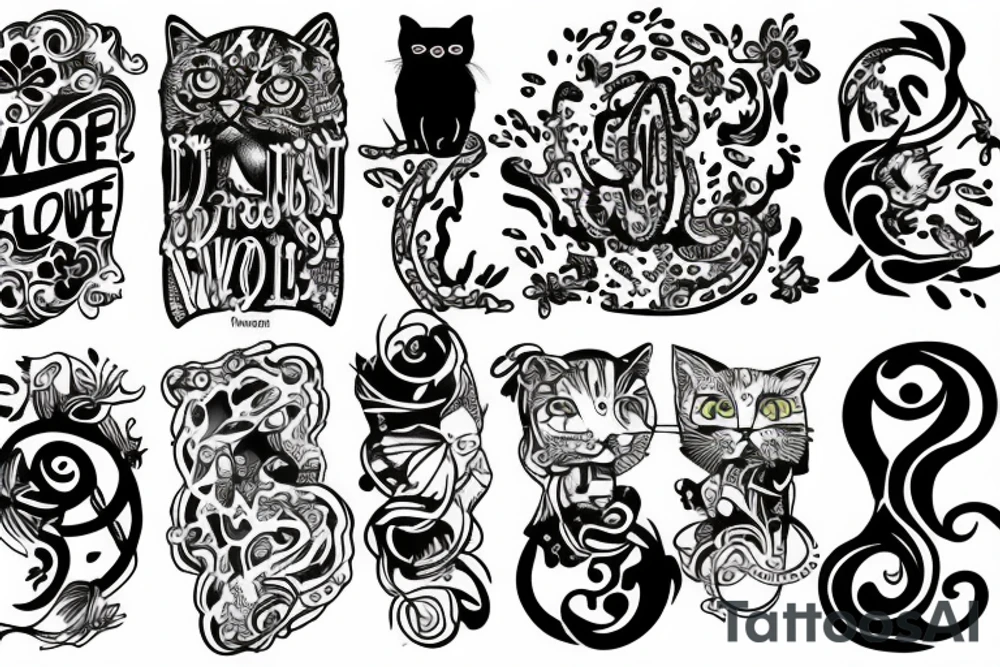 Meow wolf tattoo idea