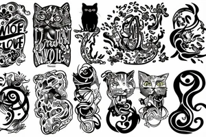 Meow wolf tattoo idea