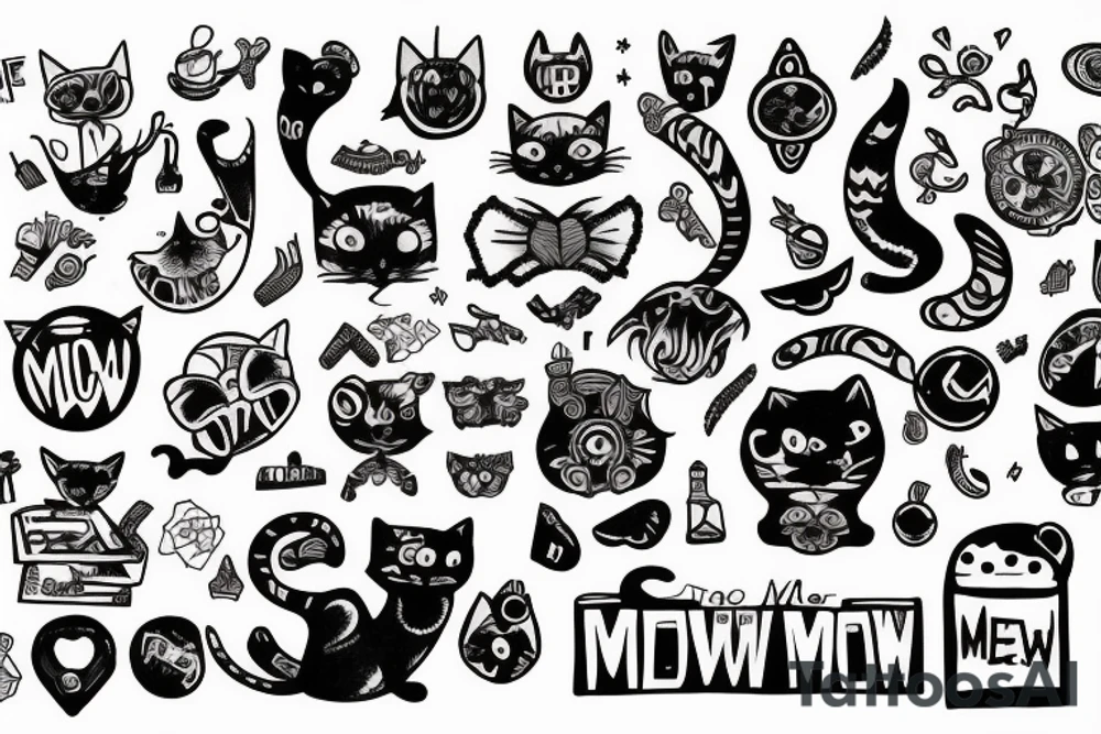 "Meow wolf" tattoo idea