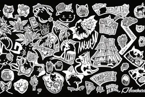 "Meow wolf" tattoo idea