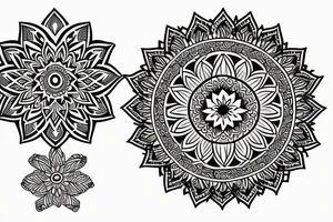 Mandala filler tattoo idea