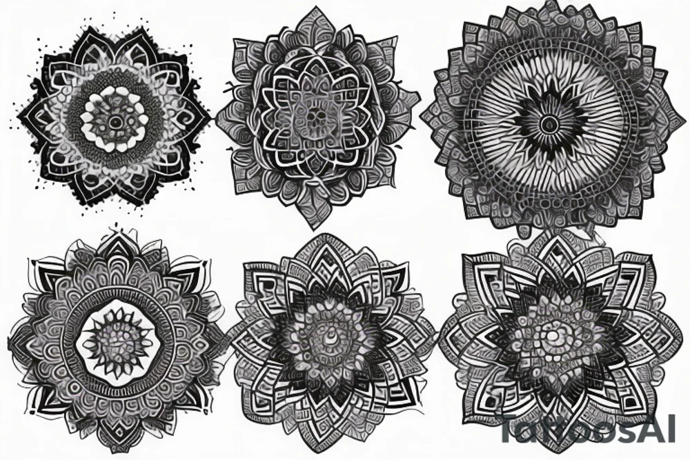 Mandala filler tattoo idea