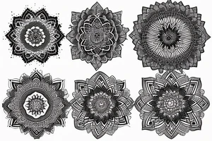 Mandala filler tattoo idea