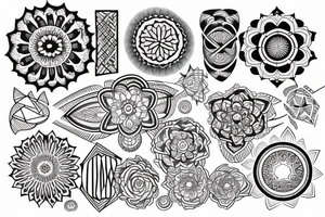 Mandala filler tattoo idea