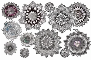 Mandala filler tattoo idea