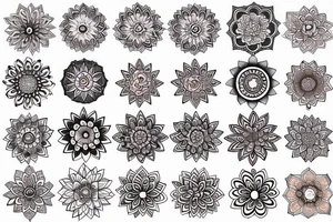 Mandala filler tattoo idea