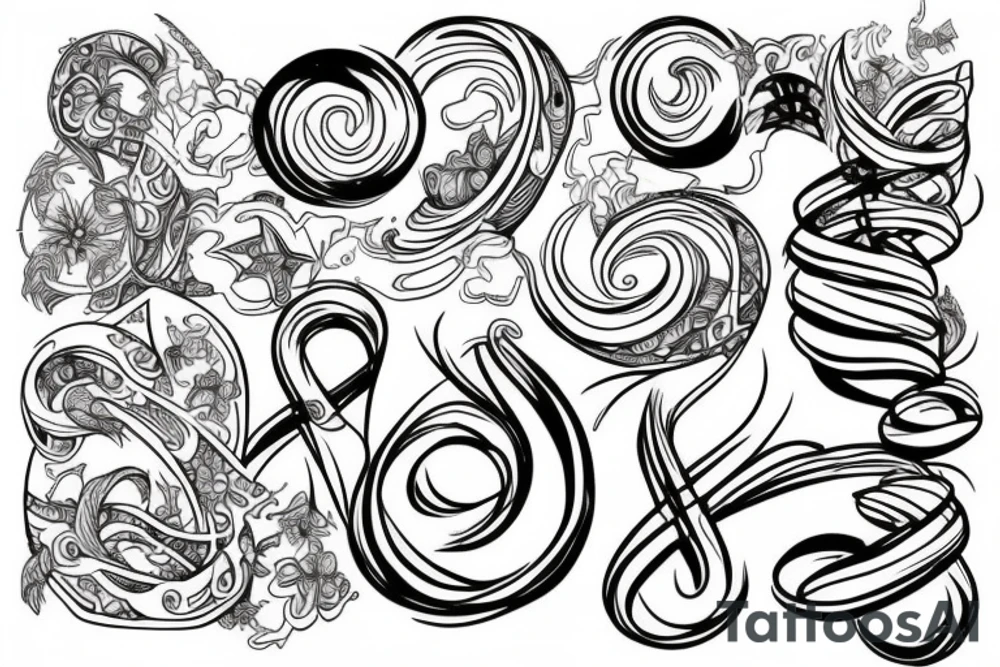 infinity loop tattoo idea