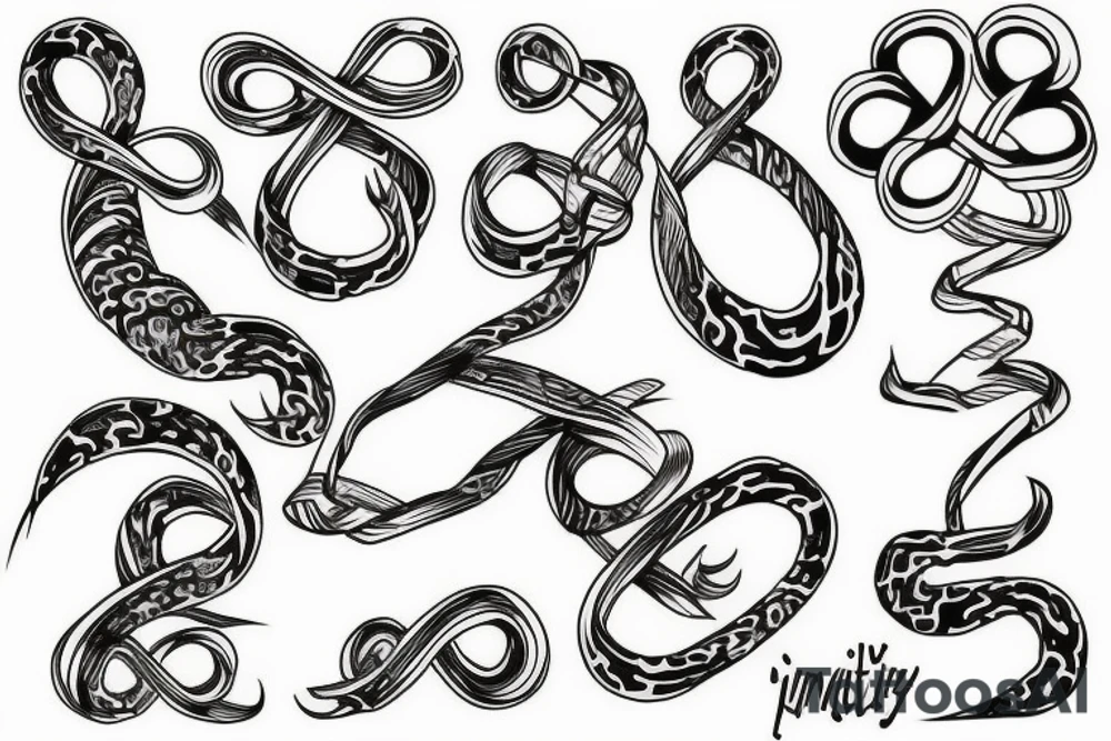 infinity loop tattoo idea