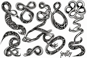 infinity loop tattoo idea