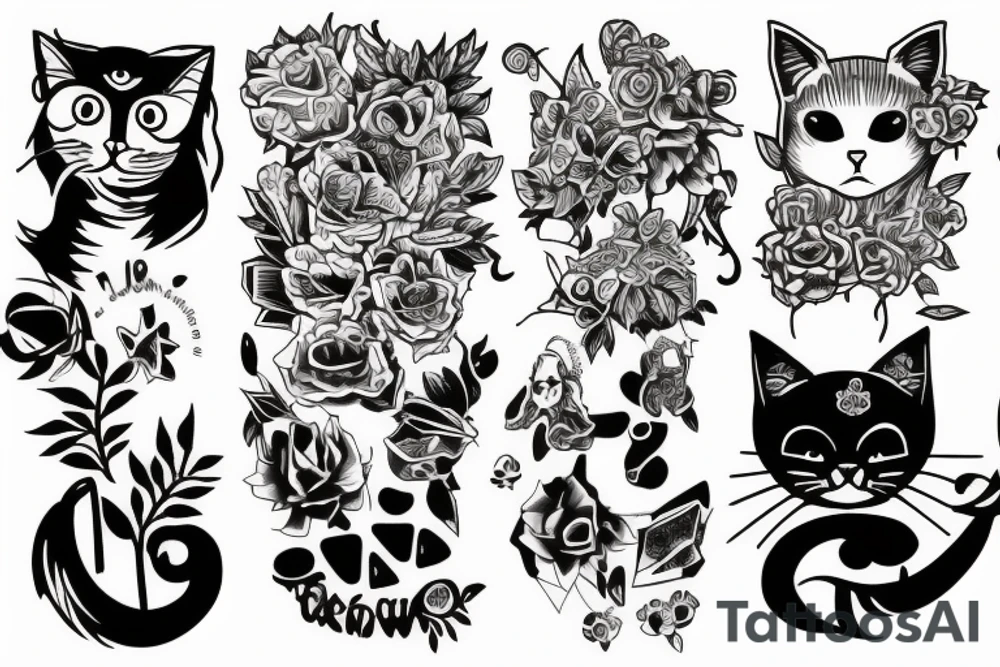 Meow wolf tattoo idea