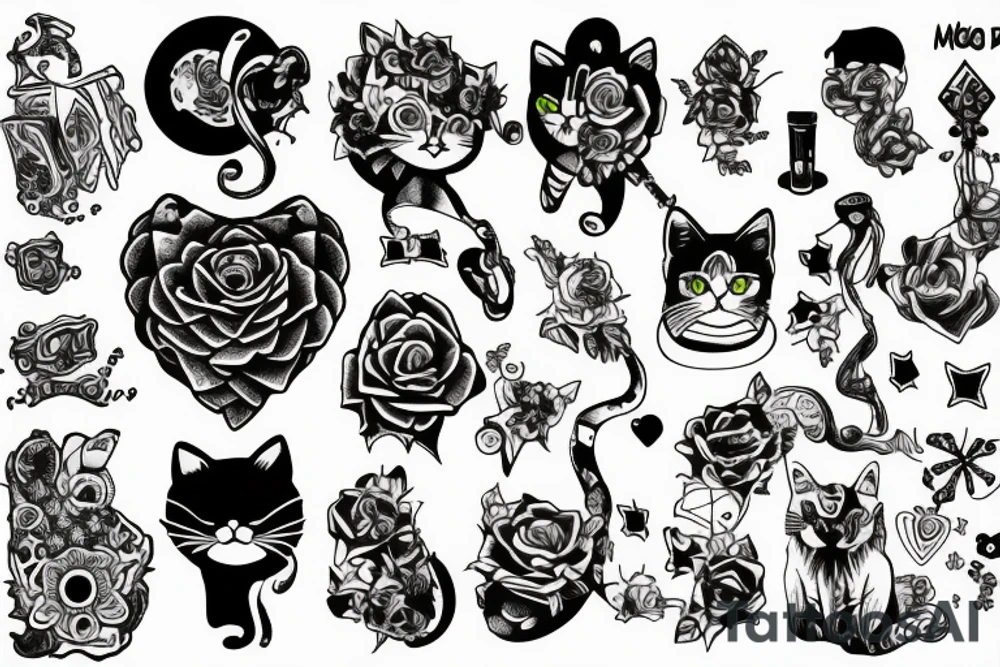 Meow wolf tattoo idea