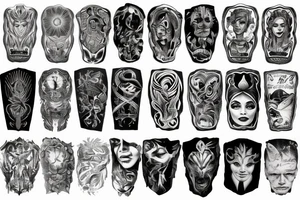 Meaning of life sleeve tattoo idea