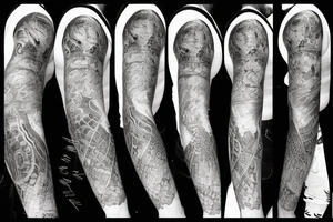 Meaning of life sleeve tattoo idea