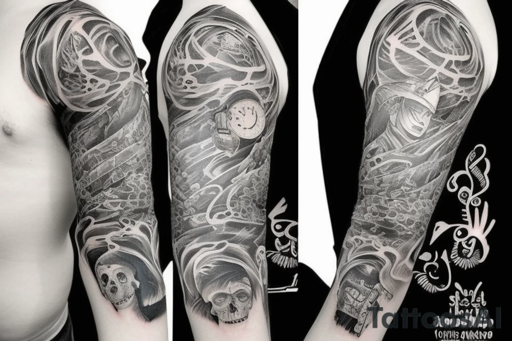 life sleeve tattoo idea