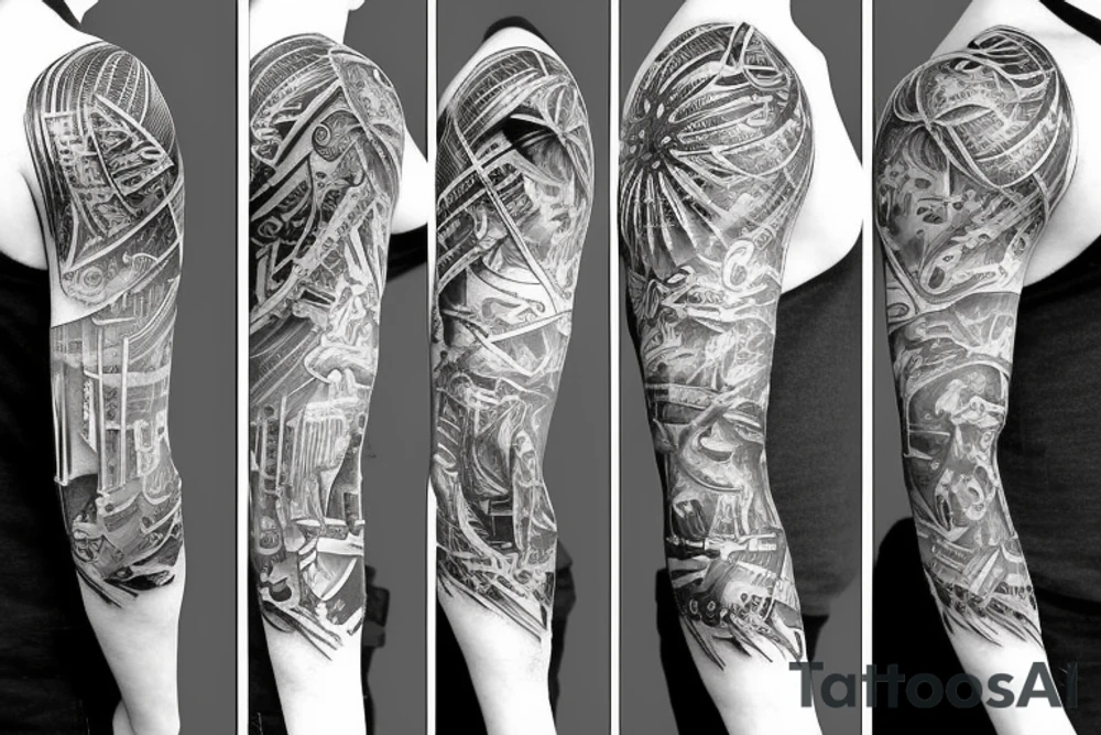 life sleeve tattoo idea