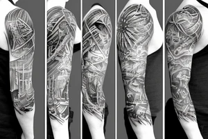life sleeve tattoo idea