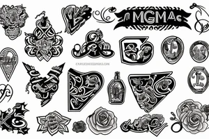 initials MG tattoo idea