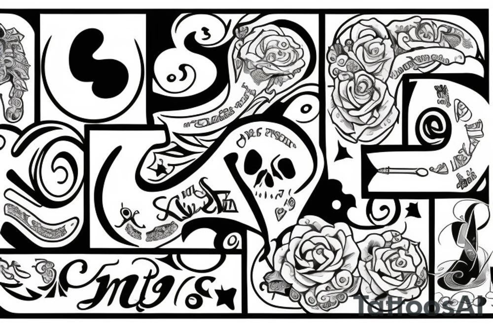 initials MG tattoo idea