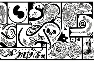 initials MG tattoo idea