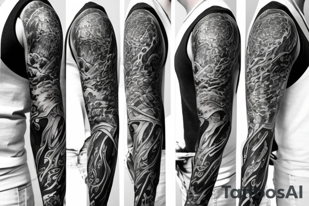 Life sleeve tattoo idea