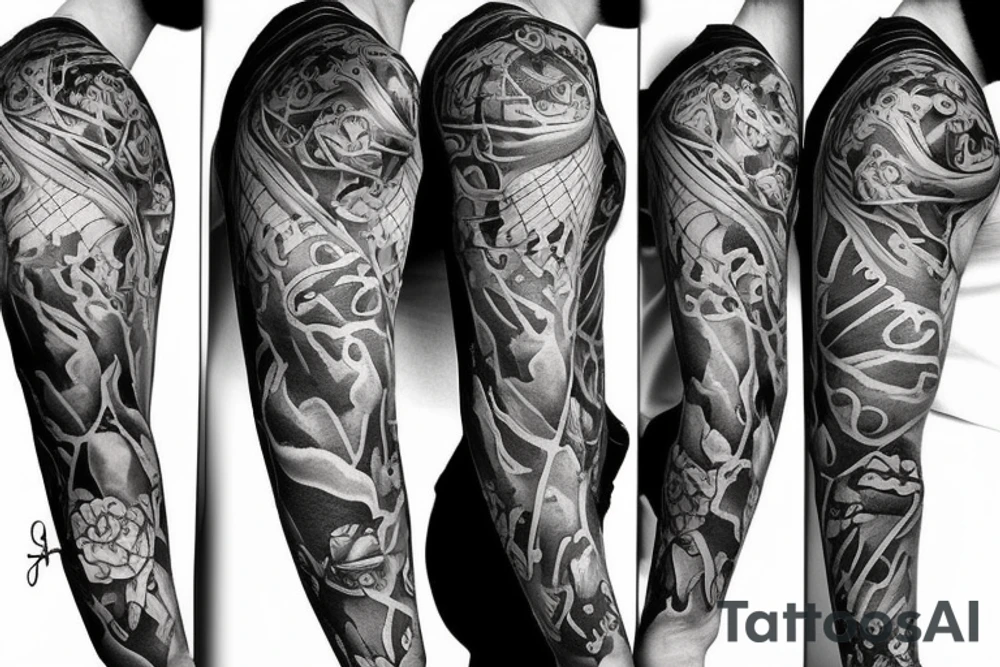 Life sleeve tattoo idea