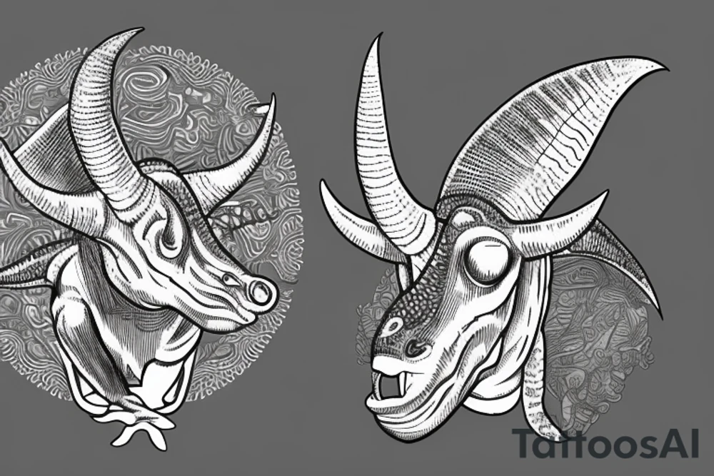 Michael cera triceratops tattoo idea