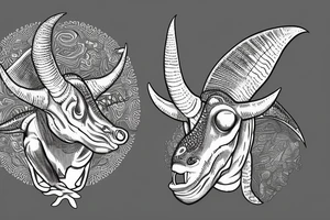 Michael cera triceratops tattoo idea