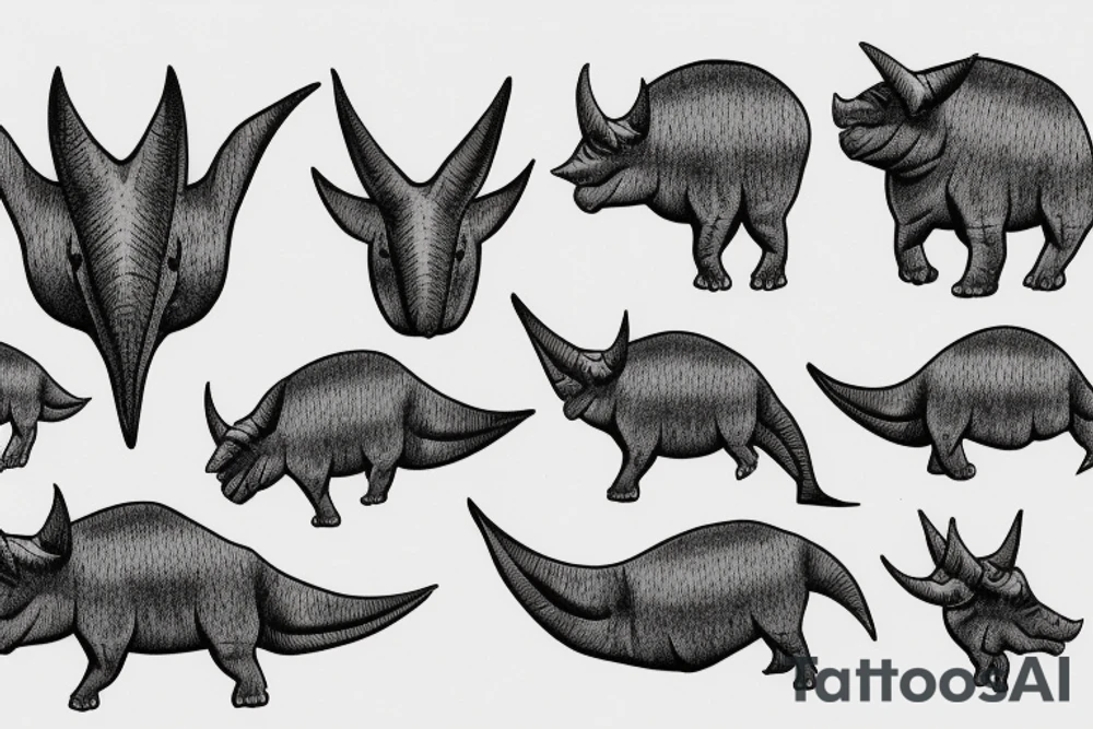 Michael cera triceratops tattoo idea