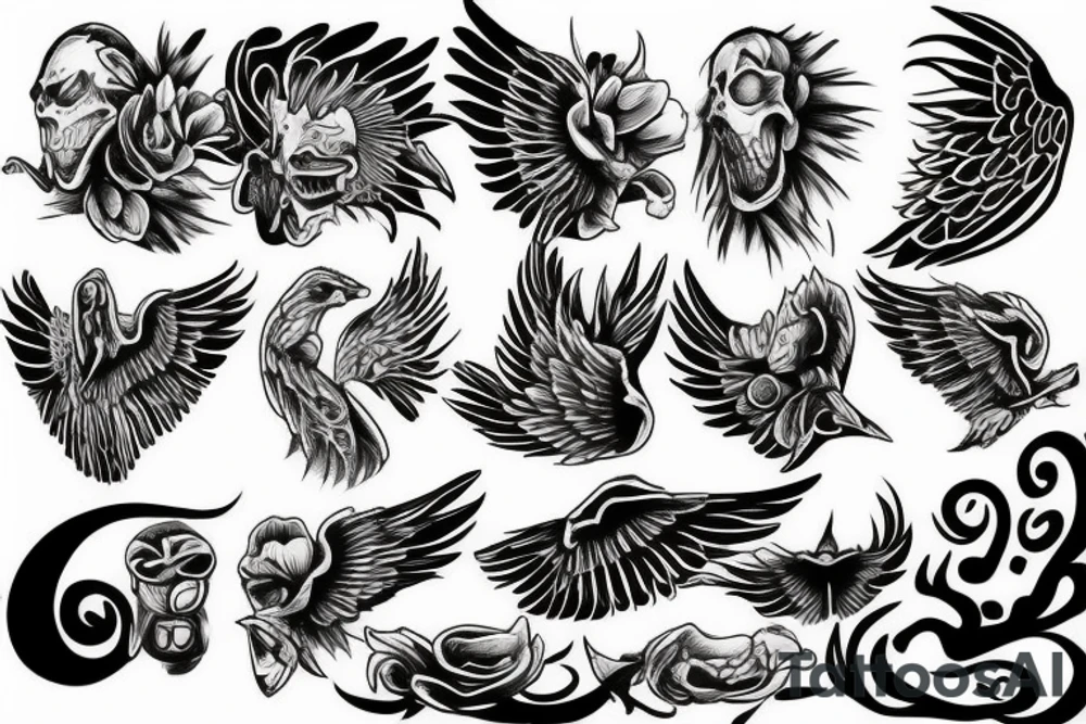 poop on wings tattoo idea