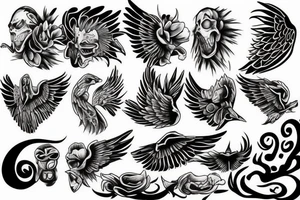 poop on wings tattoo idea