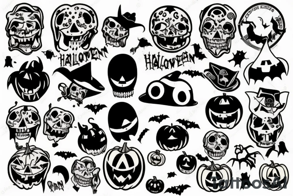 Texas Halloween tattoo idea
