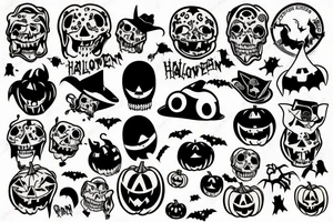 Texas Halloween tattoo idea