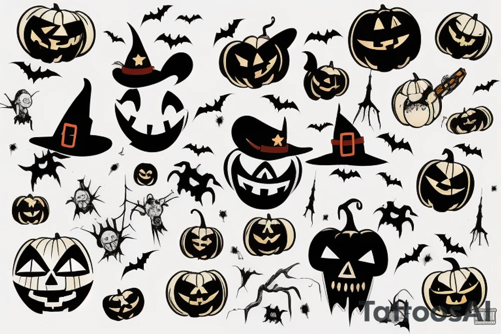 Texas Halloween tattoo idea
