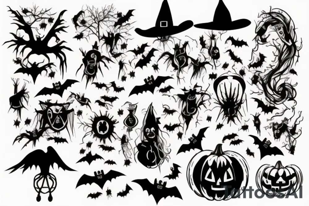 Country Halloween tattoo idea