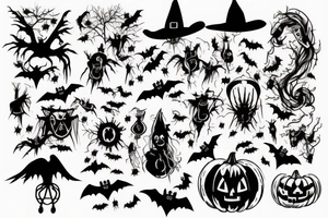 Country Halloween tattoo idea